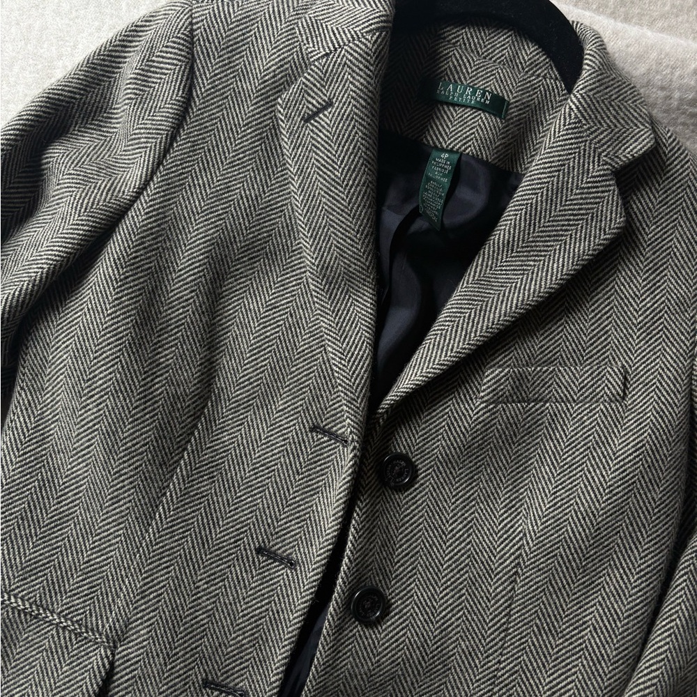 Ralph Lauren Women’s 4 Petite Herringbone Blazer